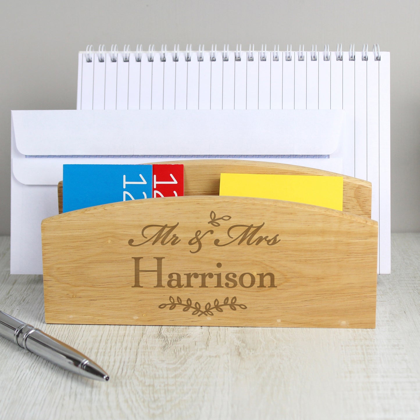 Personalised Mr & Mrs Wooden Letter Rack