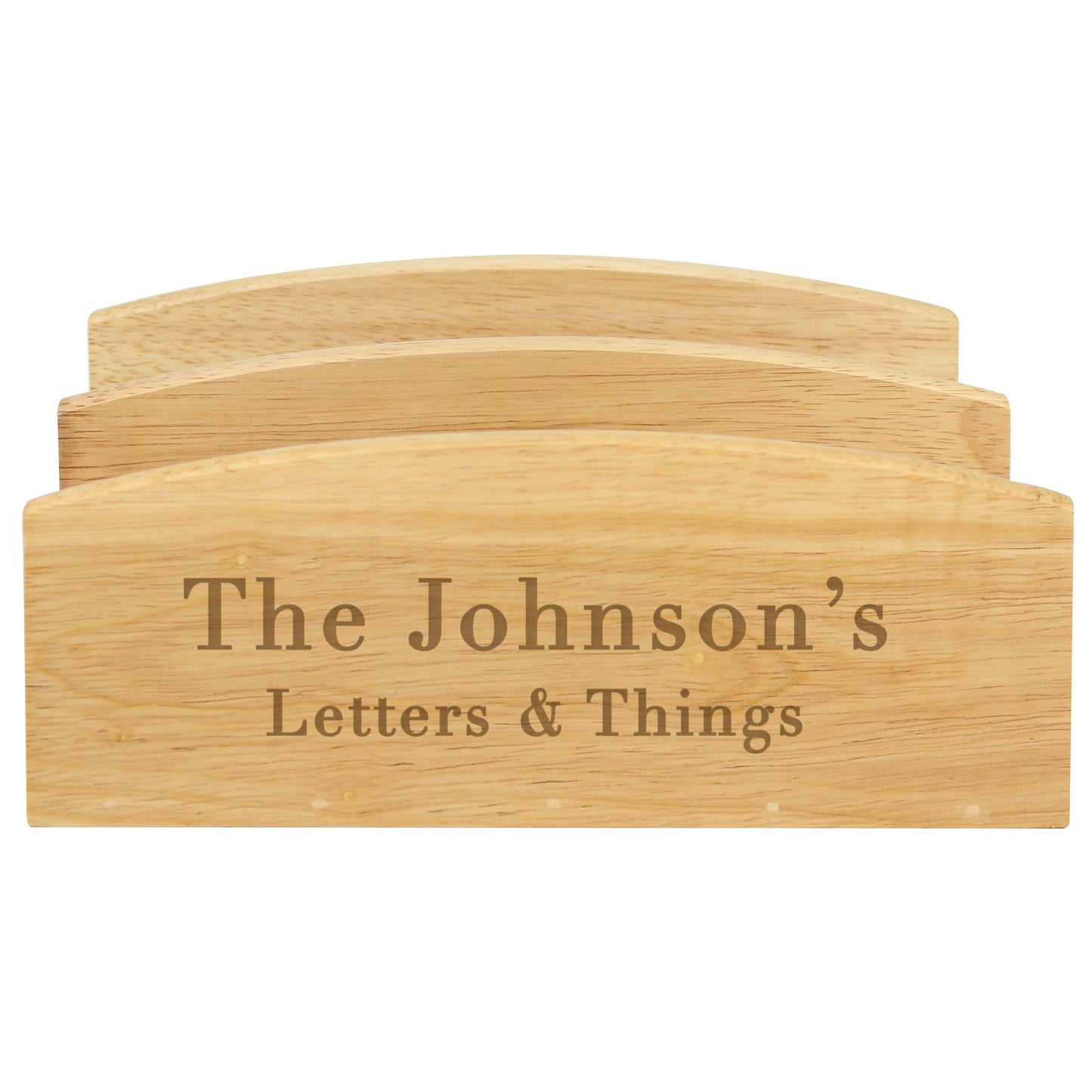 Personalised Free Text Wooden Letter Rack