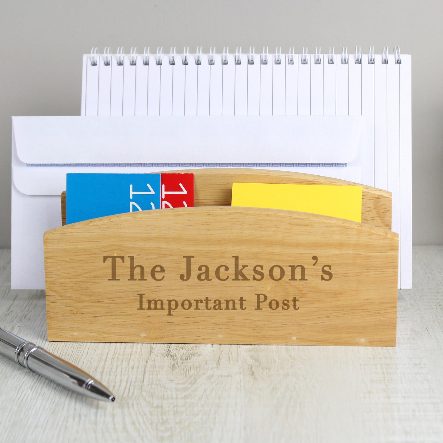 Personalised Free Text Wooden Letter Rack