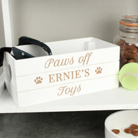 Personalised Pets White Wooden Crate