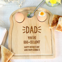 Personalised Free Text Egg & Toast Board