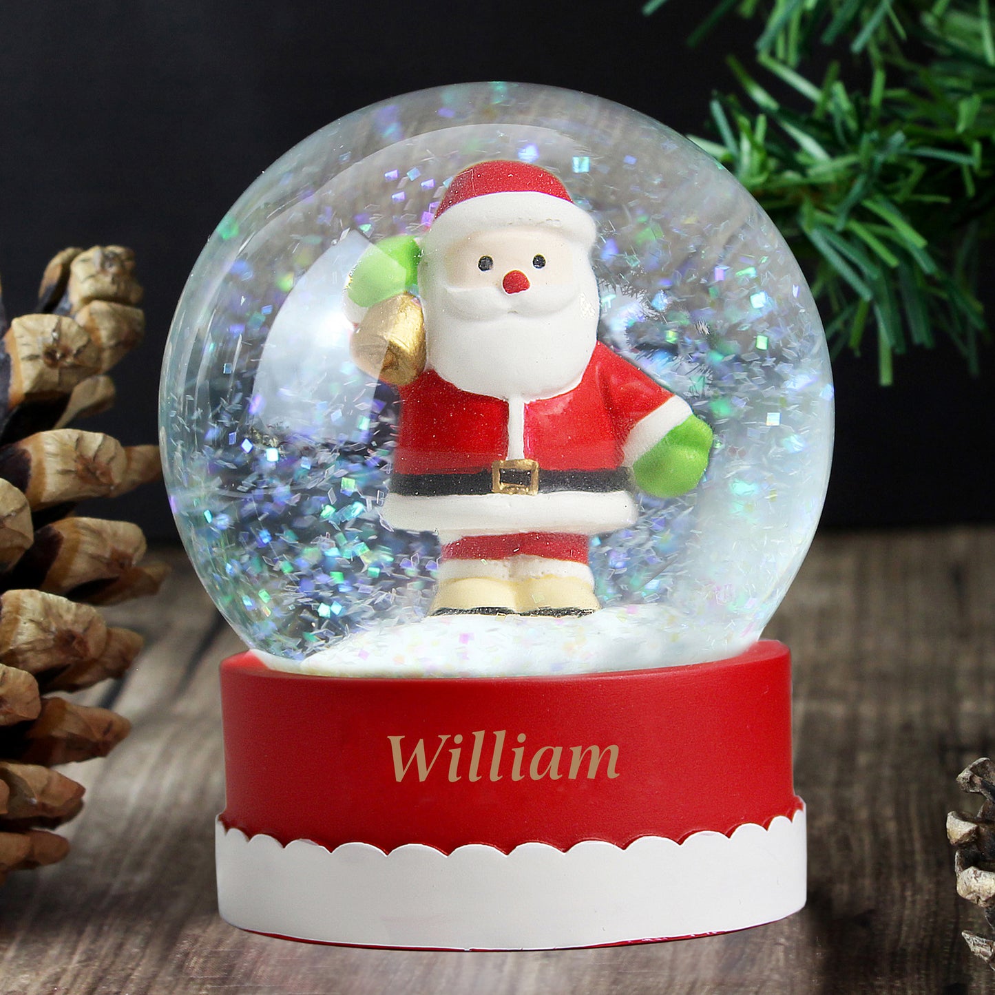 Personalised Santa Snow Globe