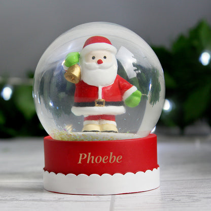 Personalised Santa Snow Globe