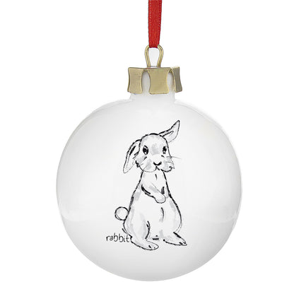 Personalised Bunny Bauble