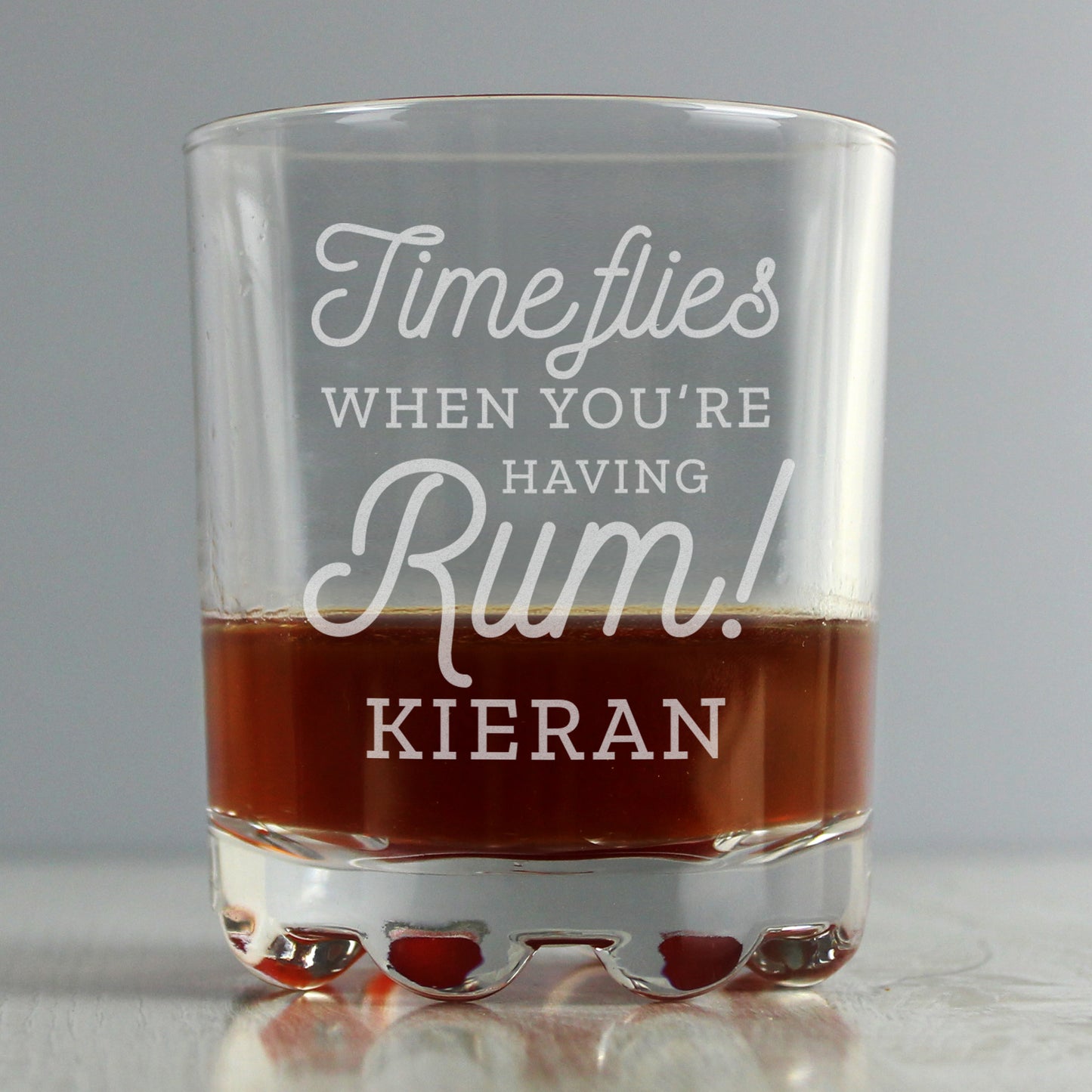 Personalised Time Flies When You're Having Rum Tumbler