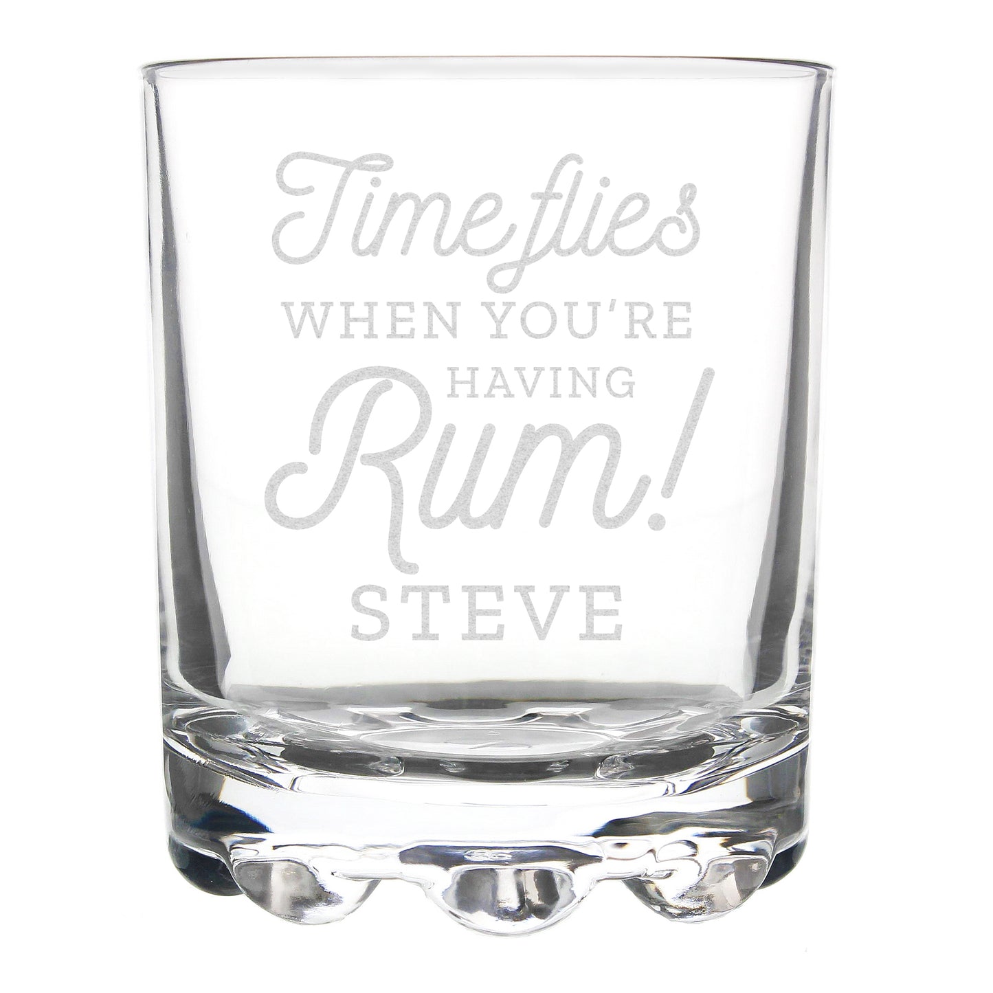 Personalised Time Flies When You're Having Rum Tumbler