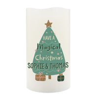Personalised Have A Magical Christmas LED Candle