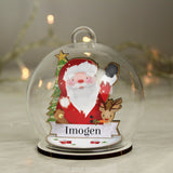 Personalised Wooden Design Glass Bauble (more options)