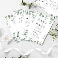 Personalised Botanical Save the Date Pack of 36