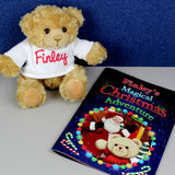 Personalised Magical Christmas Adventure Story Book and Personalised Bear