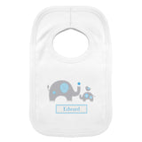 Personalised Elephant 0-3 Months Baby Bib (more options)