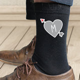 Personalised Initials Heart Mens Socks