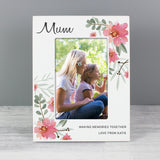 Personalised Floral Sentimental 6x4 Wooden Photo Frame