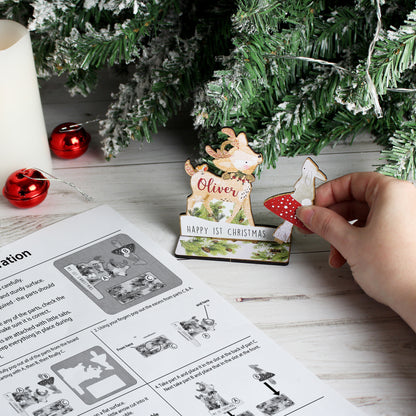 Personalised Make Your Own Reindeer 3D Decoration Kit