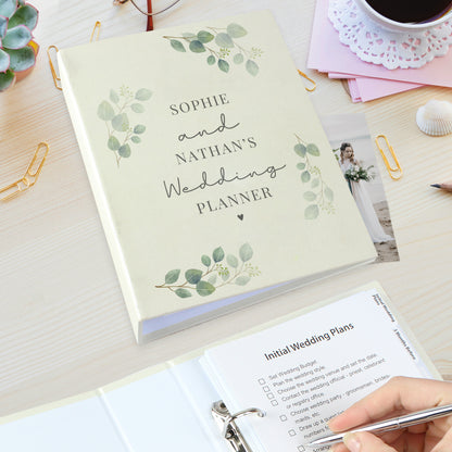 Personalised Botanical Free Text Wedding Planner