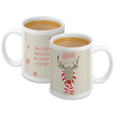 Personalised Retro Reindeer Mug