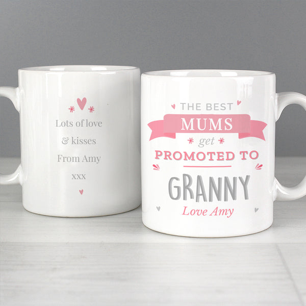 Personalised Pink Promoted To Mug