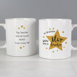 Personalised Star Teacher's Mug