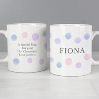 Personalised Pink Spot Mug