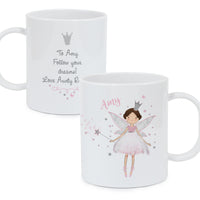 Personalised Fairy Princess Plastic Mug