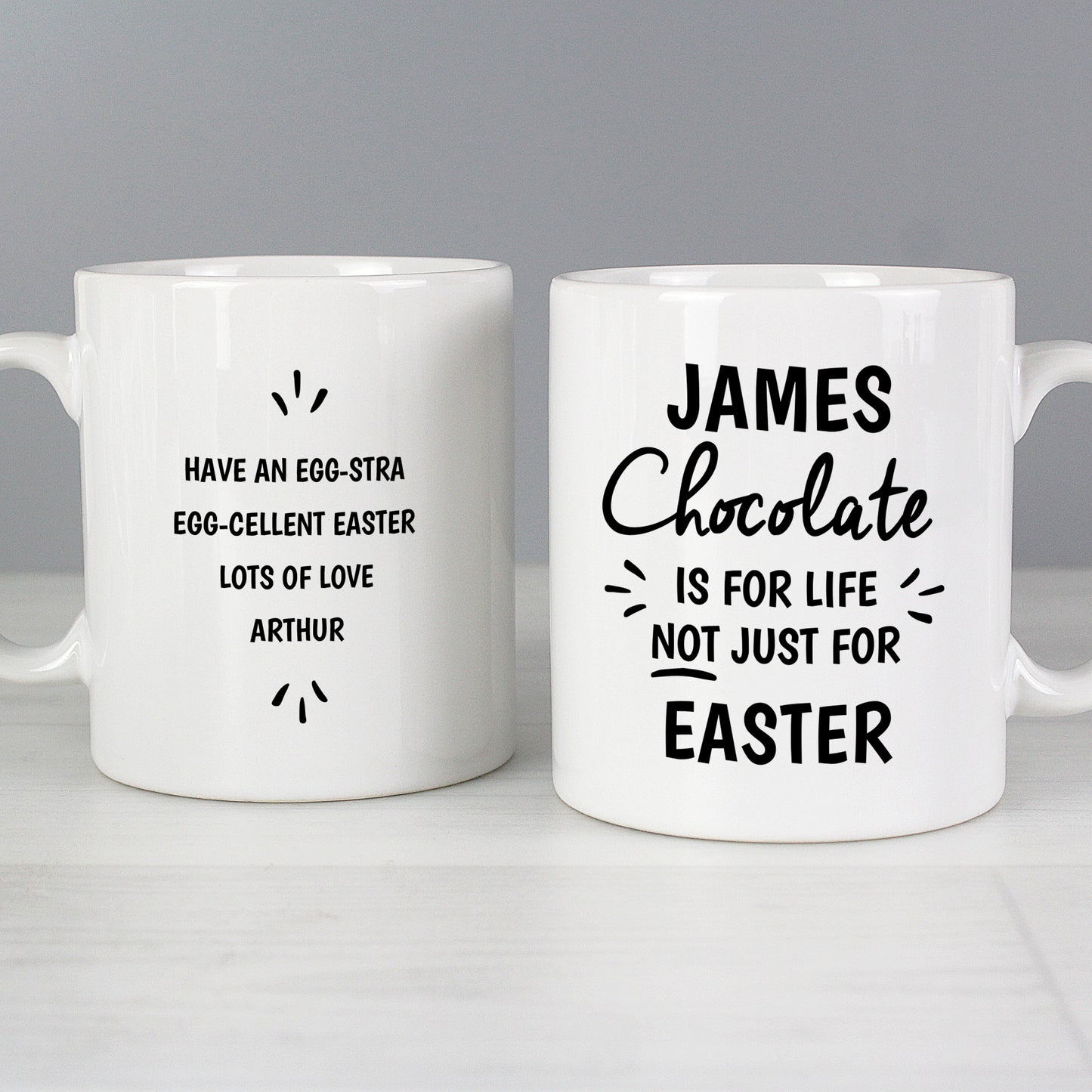 Personalised Chocolate Is For Life Mug