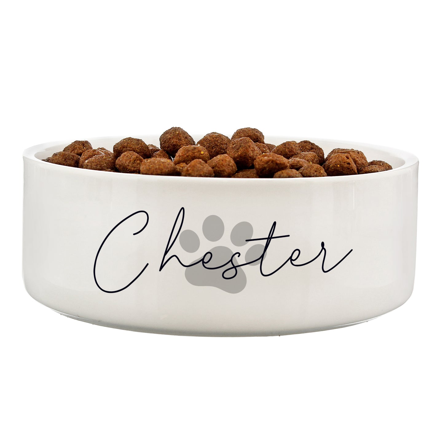 Personalised Pawprint Name 14cm Medium Pet Bowl