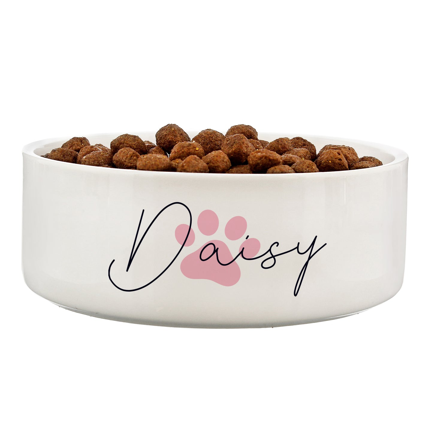 Personalised Pawprint Name 14cm Medium Pet Bowl