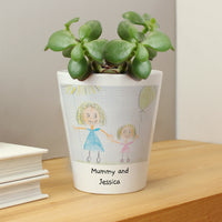 Personalised Childrens Drawing Photo Upload Plant Pot