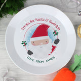 Personalised Santa Claus Mince Pie Plastic Plate