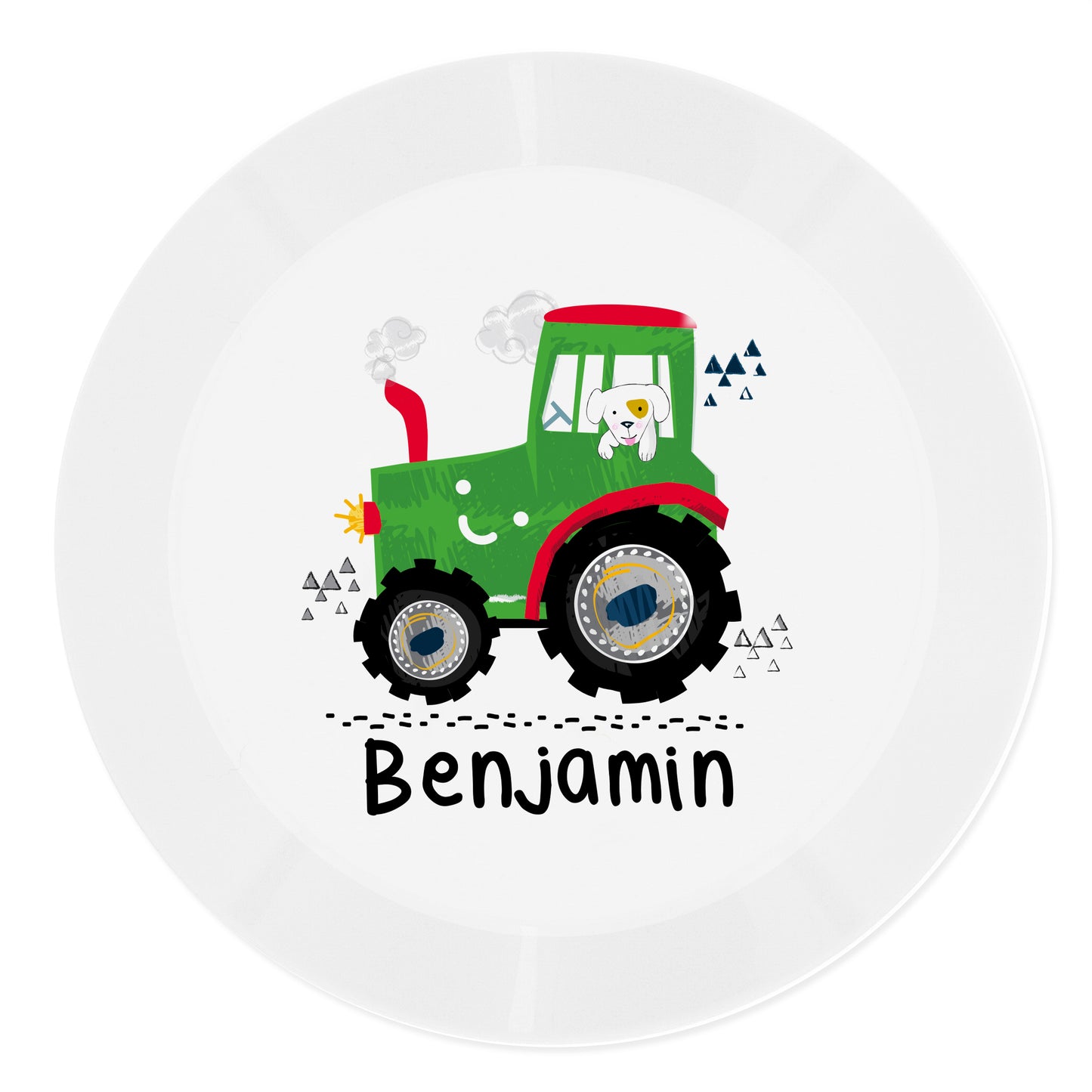 Personalised Tractor Plastic Plate