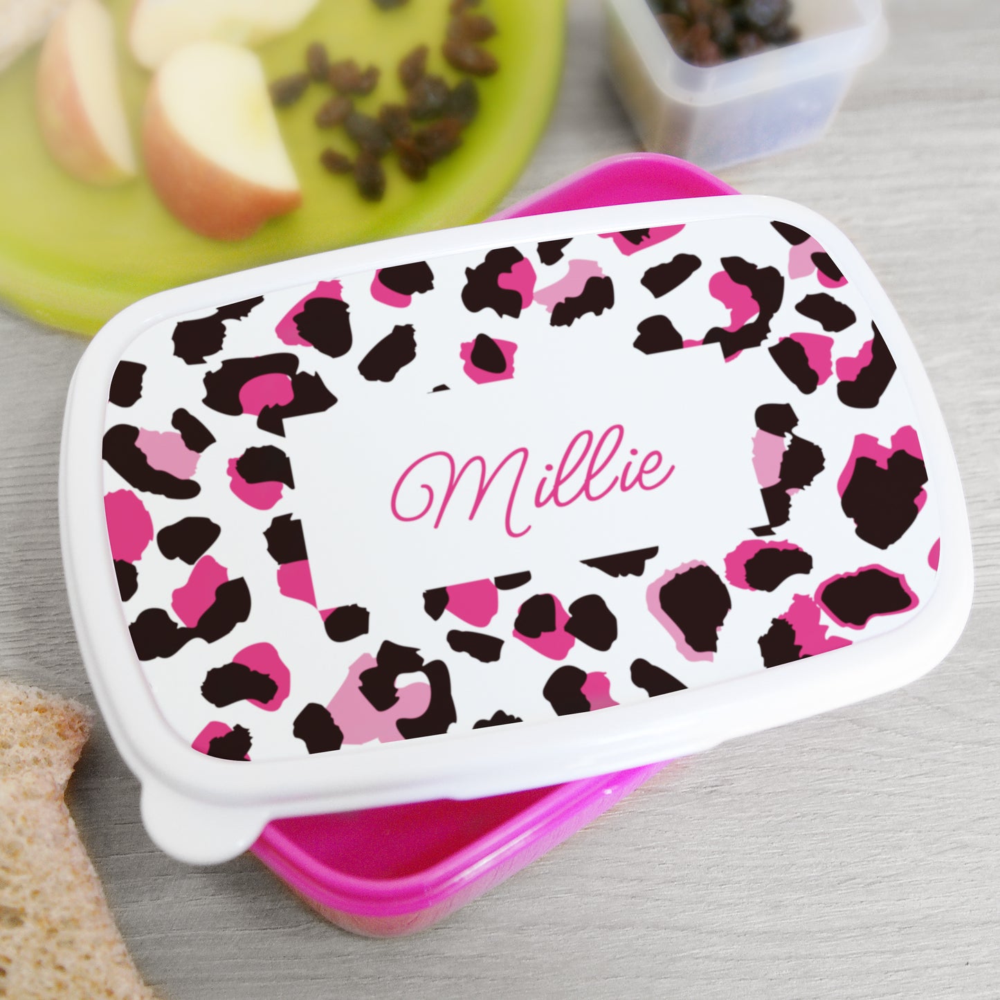 Personalised Name Only Pink Lunch Box (more options)