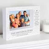 Personalised Family 7x5 Landscape Box Photo Frame