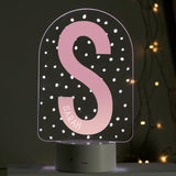 Personalised Initial LED Colour Changing Night Light