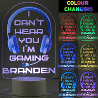 Personalised Gaming LED Colour Changing Night Light (more options)