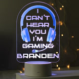 Personalised Gaming LED Colour Changing Night Light (more options)