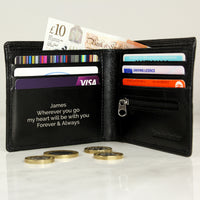 Personalised Free Text Leather Wallet (more options)