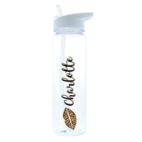 Personalised Leopard Lips Island Water Bottle