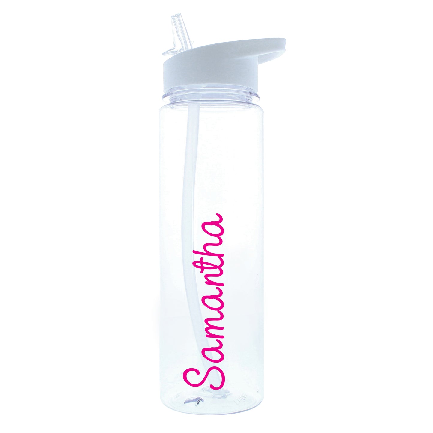 Personalised Pink Name Island Water Bottle