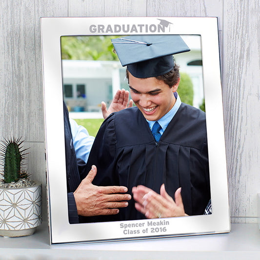 Personalised Silver 8x10 Graduation Photo Frame