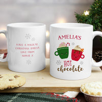 Personalised Cute Christmas Hot Chocolate Mug