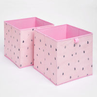 Dalmatian Print Cube Storage Boxes - 2 pack
