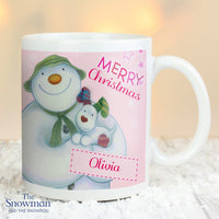 Personalised The Snowman and the Snowdog Mug (Available In Pink Or Blue)