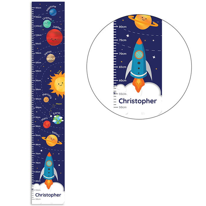 Personalised Solar System Height Chart