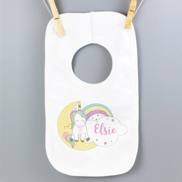 Personalised Baby Unicorn Bib