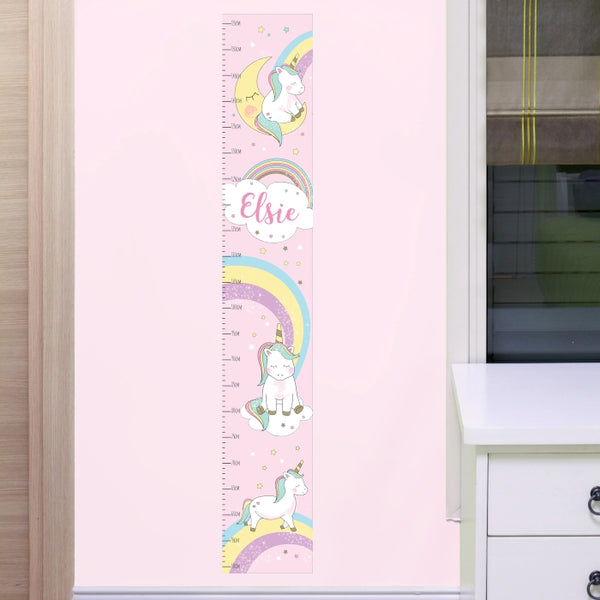 Personalised Baby Unicorn Height Chart
