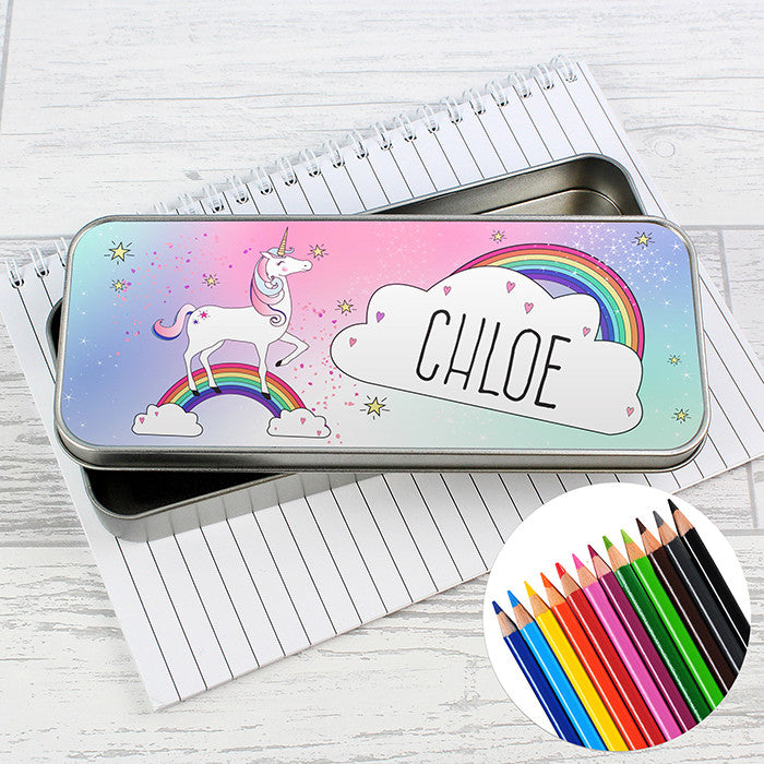 Personalised Pencil Tin With Pencils (more options)